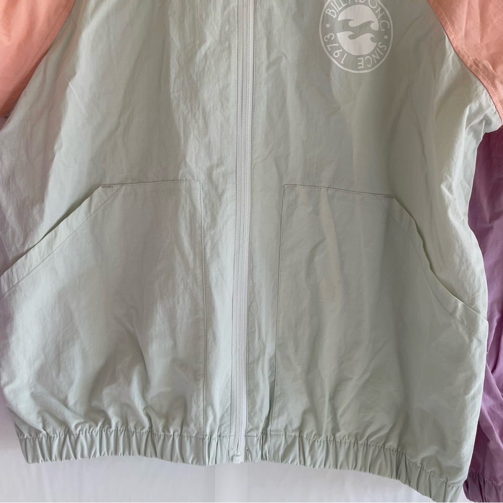 Billabong Pastel Color Block Windbreaker Size S - Picture 5 of 12